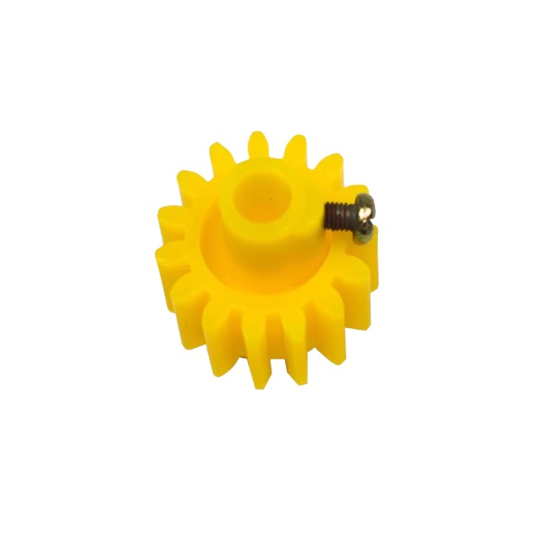 ERGER004-Plastic-Yellow-Thik-Spur-Gear-15Teeth-for-6mm-Shaft