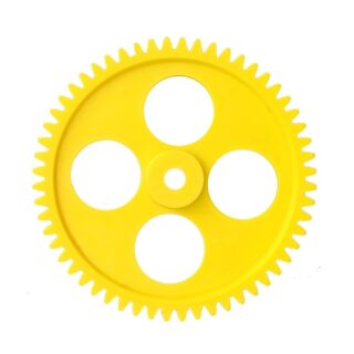 ERGER007-Plastic-Yellow-Thik-Spur-Gear-56Teeth-for-6mm-Shaft.