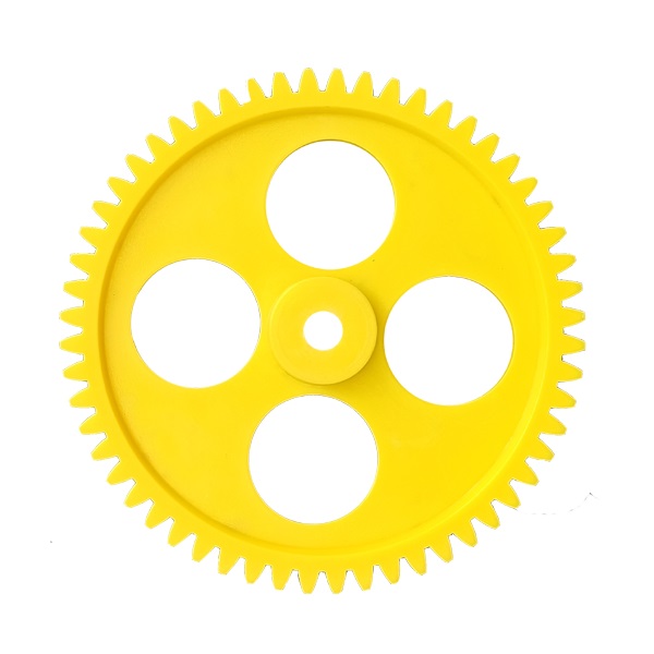 ERGER007-Plastic-Yellow-Thik-Spur-Gear-56Teeth-for-6mm-Shaft.