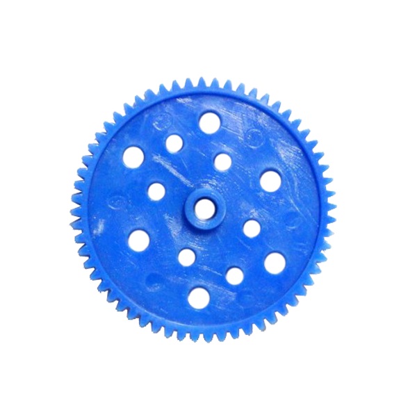 ERGER011-Plastic-Blue-Thin-Spur-Gear-60Teeth-for-6mm-Shaft