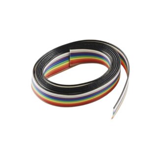 ERRWR001-Rainbow-Flat-Ribbon-Cable-10-Core-1Mtr.