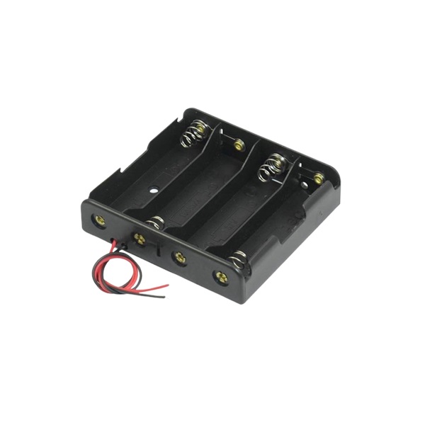 ERBCH010 Battery Holder For 4xAA Battery Flat