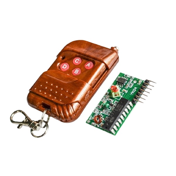 4 Channel Wireless Four Button RF Remote Control Transceiver Module (Mode: Non Locking)